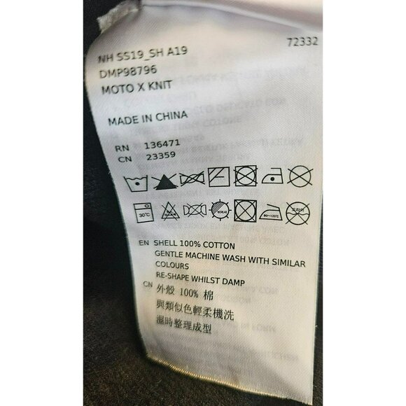 Deus Ex Machina Moto X Knit Crew Sweater - Black /Cream Size M - Picture 10 of 11